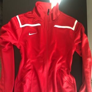 Nike red zipped sweatshirt, red, new without tags